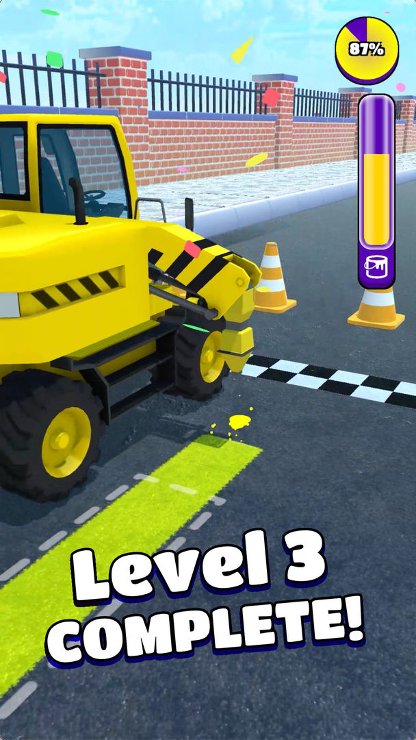 Paint Road screenshot game