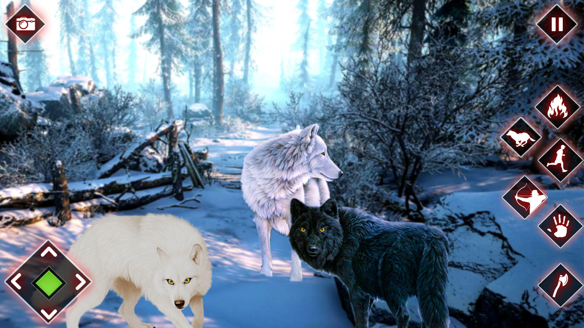 The Wild Wolf Animal Simulator ゲームのスクリーンショット