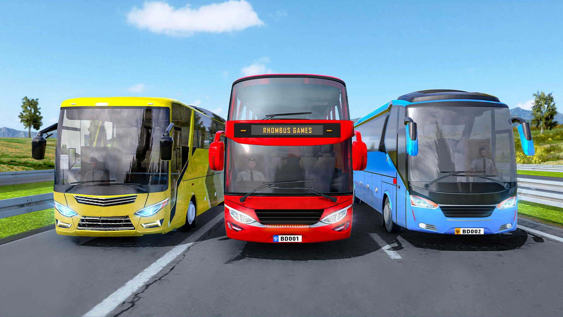 Cuplikan Layar Game Highway Bus Simulator Bus Game