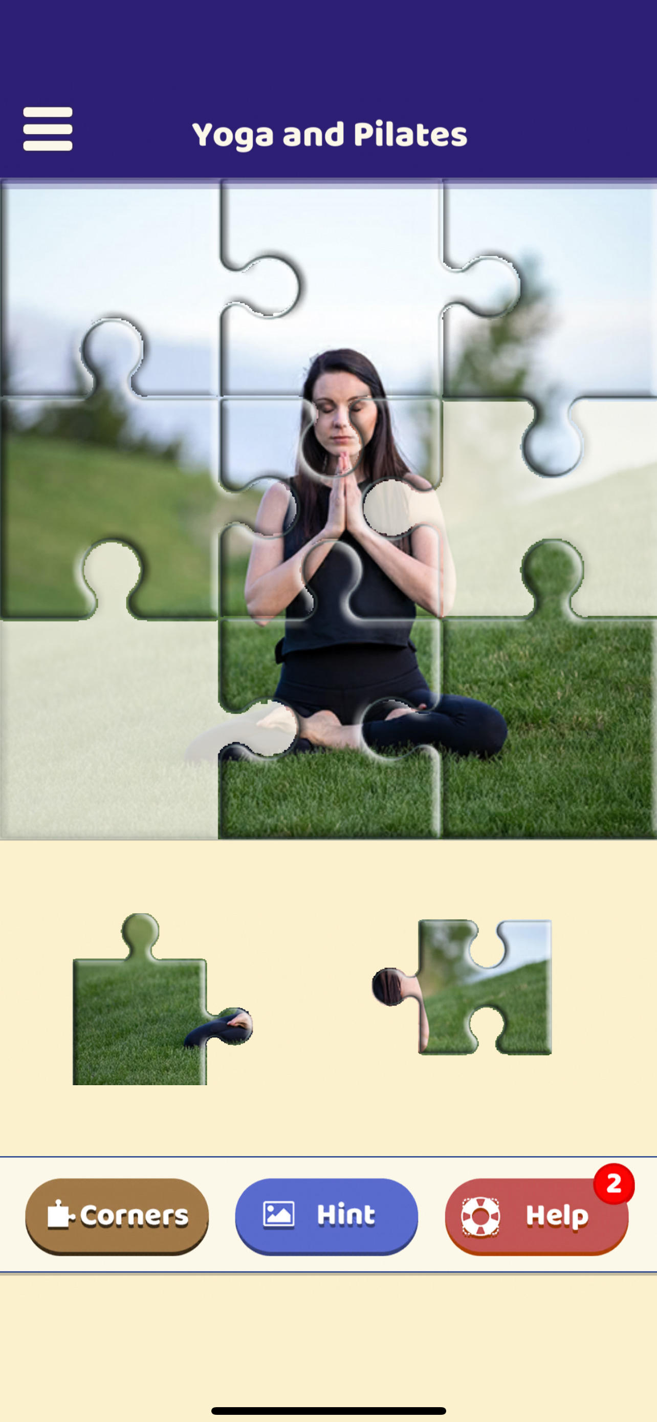 Yoga and Pilates Puzzle Game Screenshot