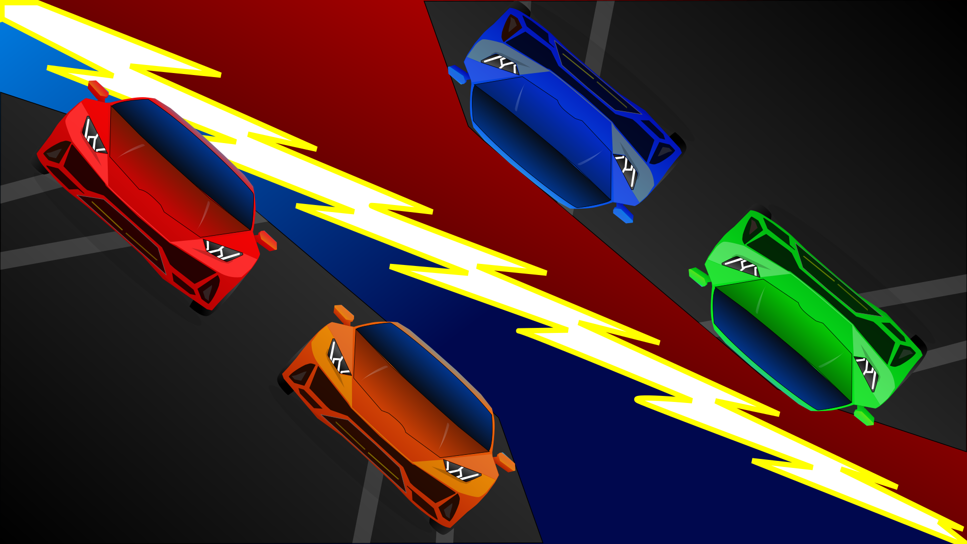 Two Player Racing - Speed Duel Game Screenshot