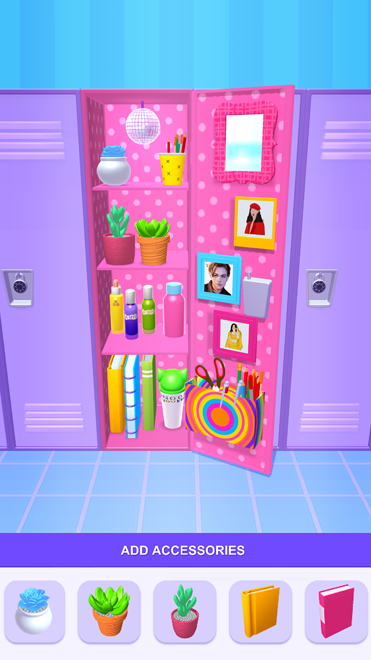 DIY Locker 3D Game Screenshot