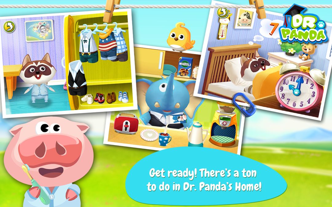 Dr. Panda Home ภาพหน้าจอเกม
