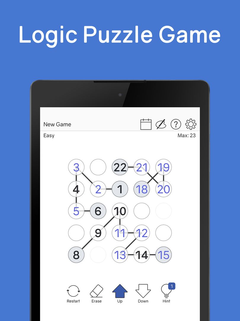 Screenshot of Number Chain - Logic Puzzle