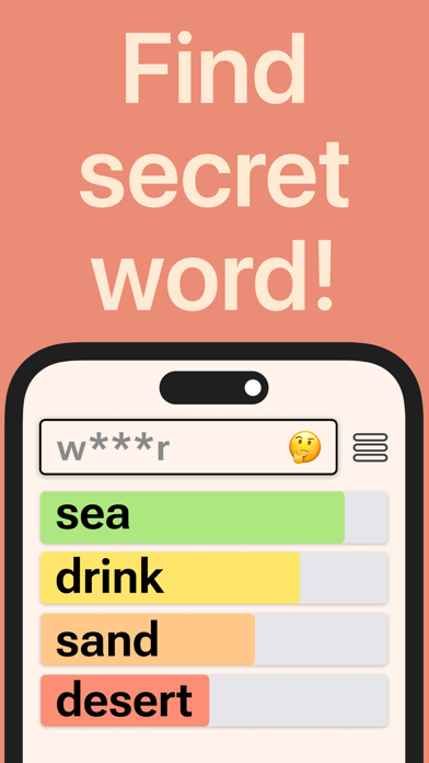 Screenshot of Contexto: word search puzzle