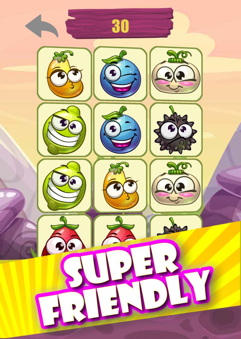 Funny Fruits Memory Game screenshot game