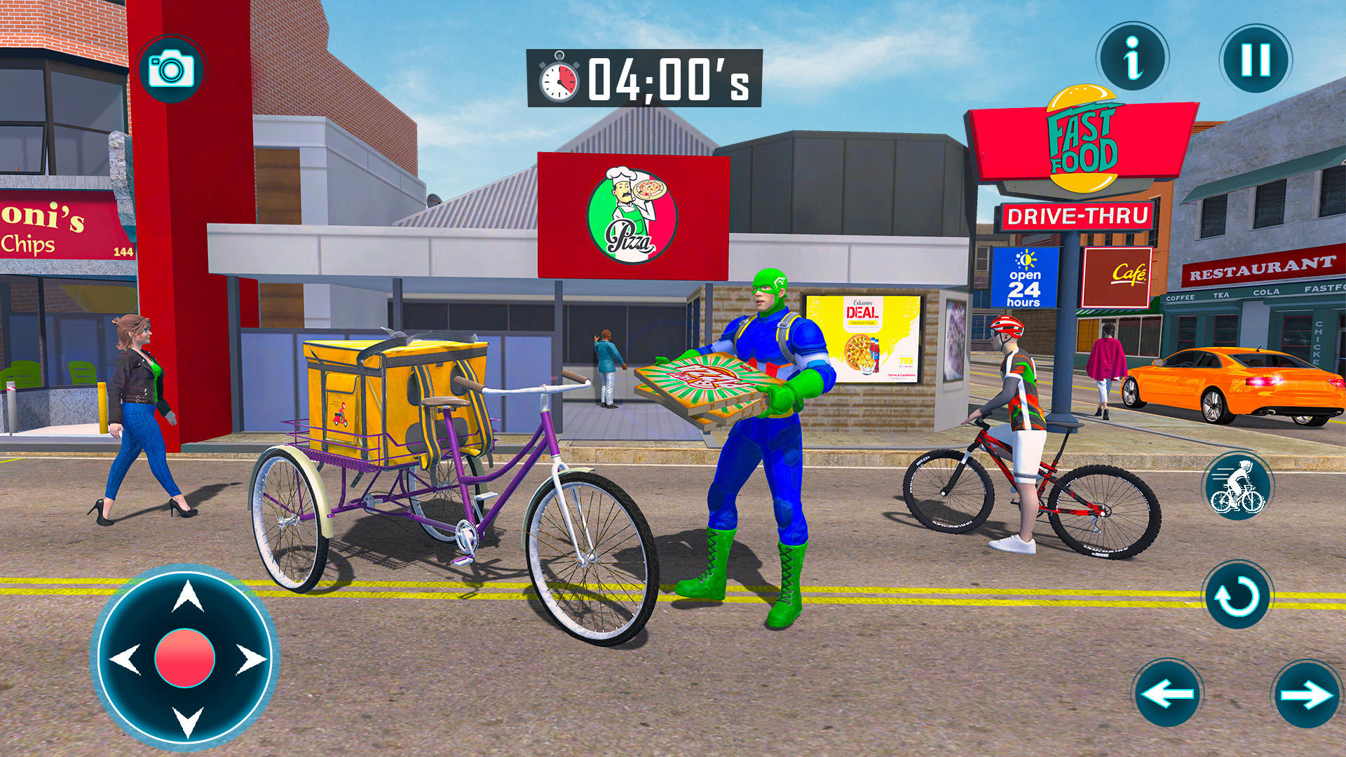 Superhero Bike Taxi Game Sim Game Screenshot
