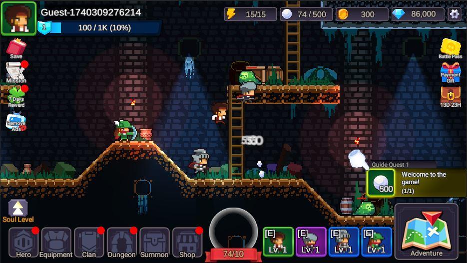 Pixel Clan : Dungeon Squad Game Screenshot