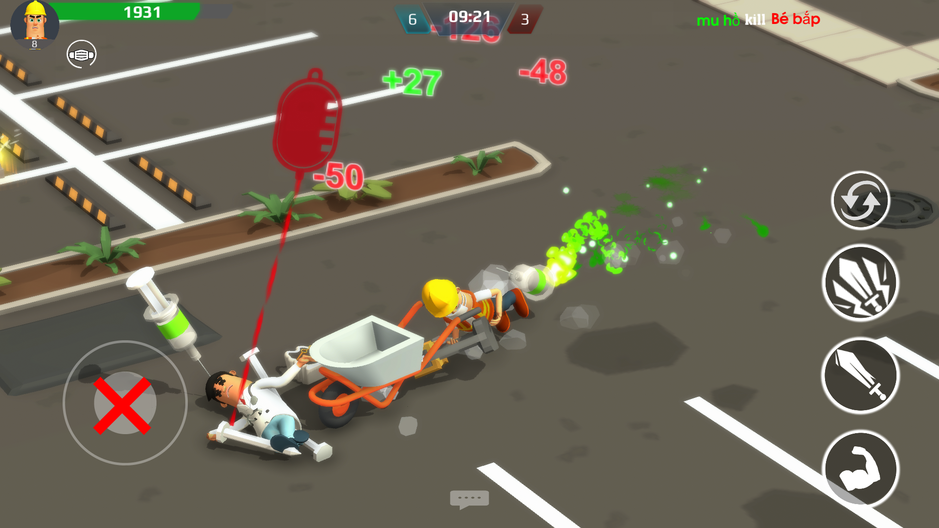 Screenshot of War job
