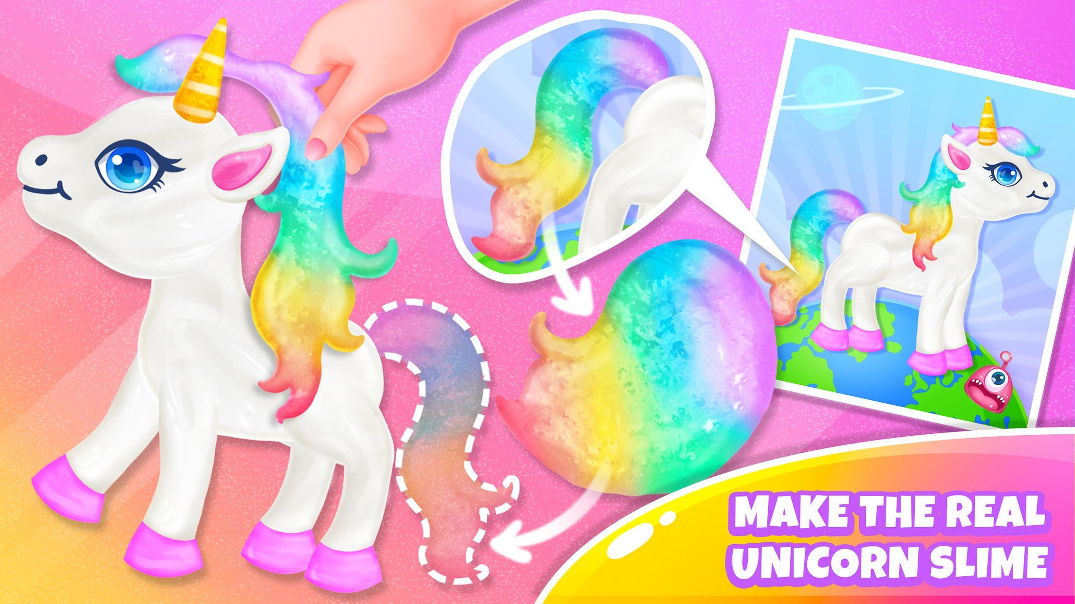 Unicorn Slime - Crazy Fluffy Trendy Slime Fun Game Screenshot