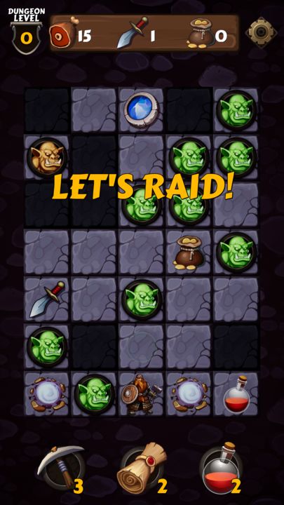 Screenshot 1 of Vault Raider - casual dungeon crawler 1.0.028