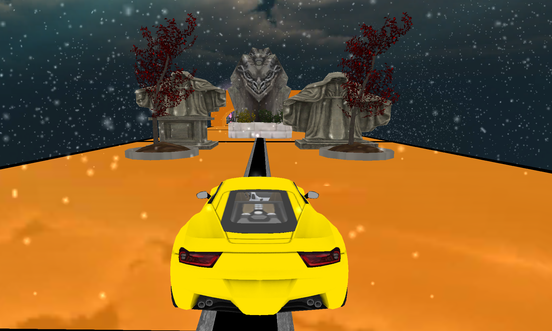 GT Car Racing 3D: Timeless Stunts at the sky ภาพหน้าจอเกม