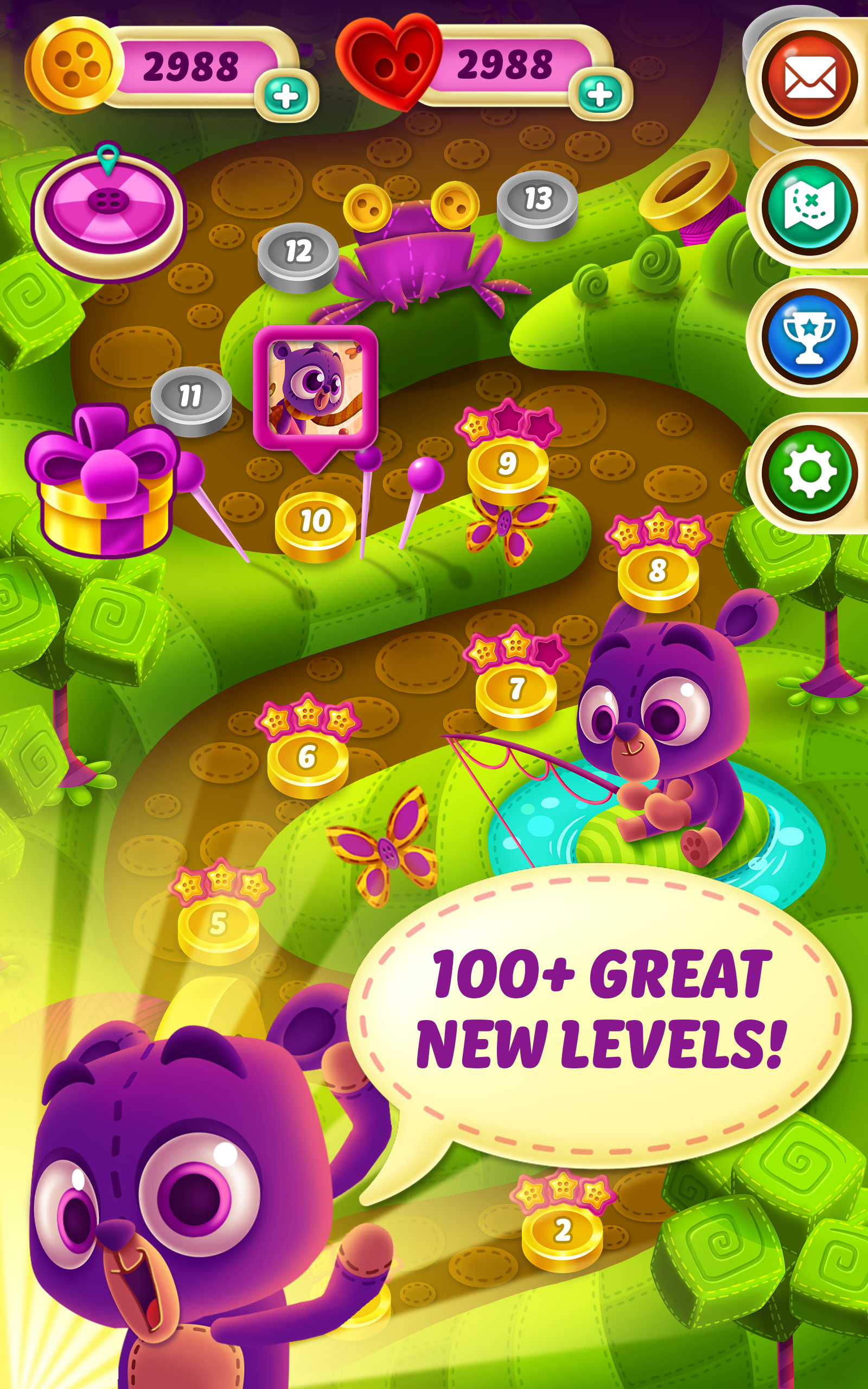 Button Blast - Dress Up Match-3 Puzzle Game Screenshot