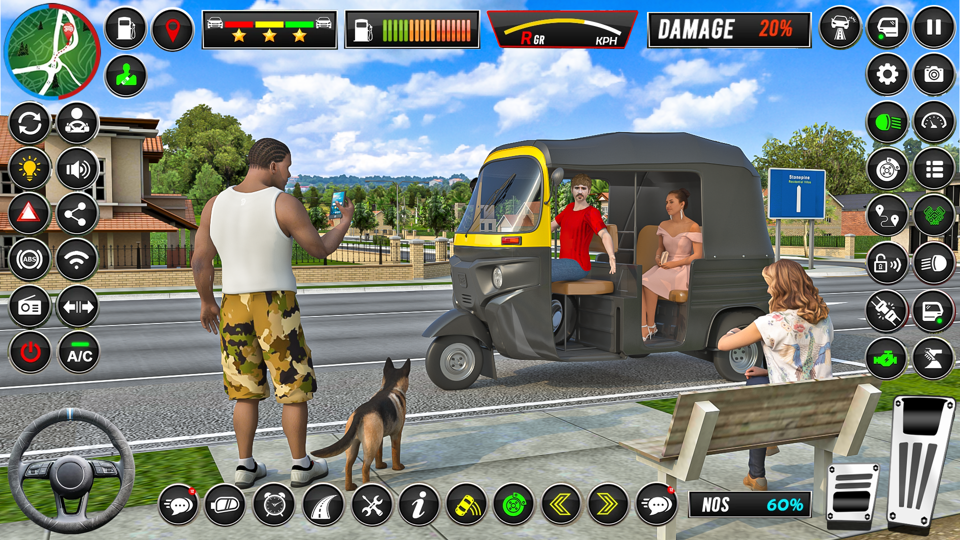 Скриншот игры US Rickshaw Driver Simulator