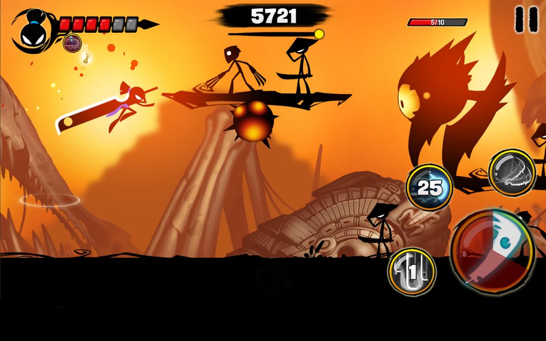 Stickman Revenge 3 - Ninja War 게임 스크린 샷