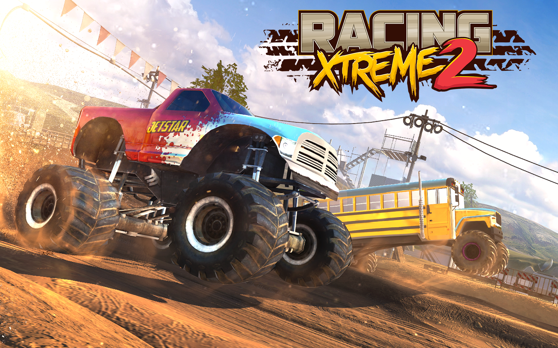 Racing Xtreme 2: Monster Truck Game Screenshot