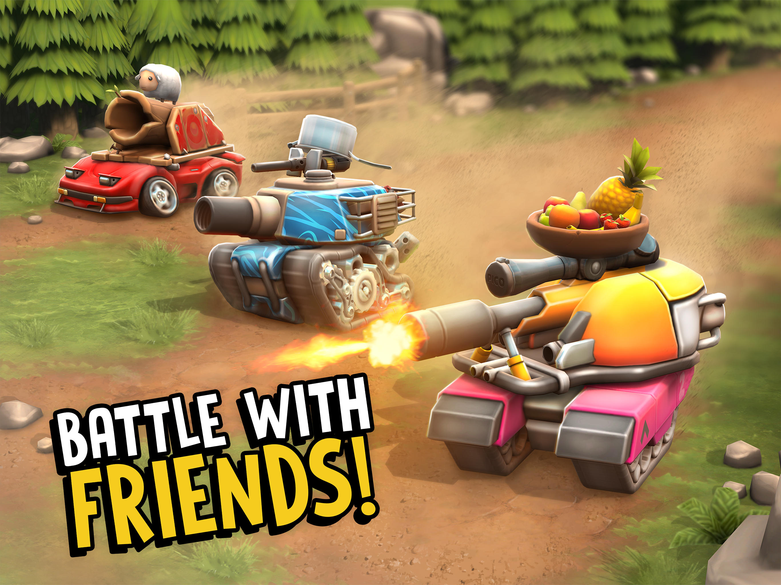 Pico Tanks: Multiplayer Mayhem Game Screenshot