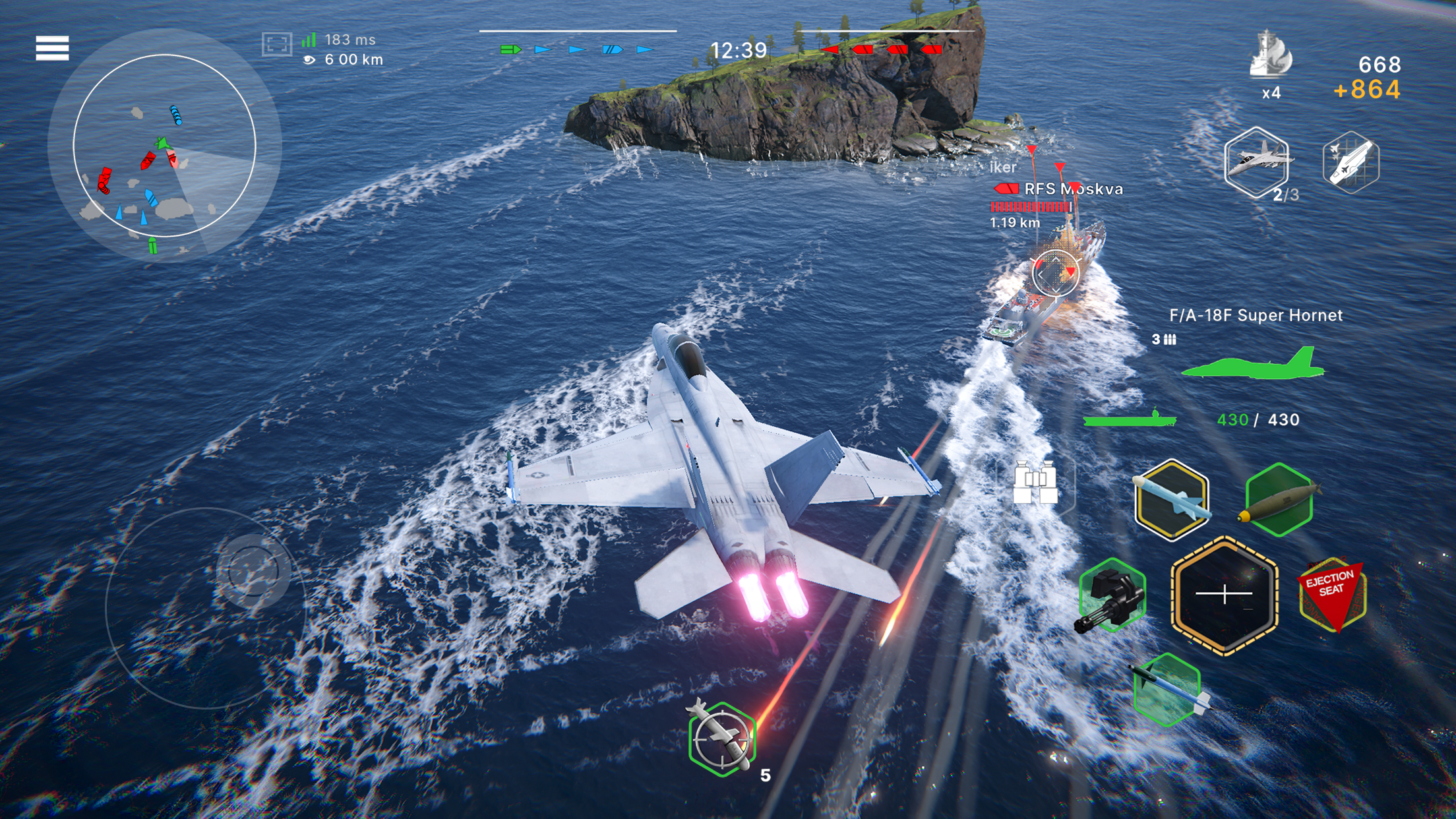 Warships Mobile 2: Naval War Game Screenshot