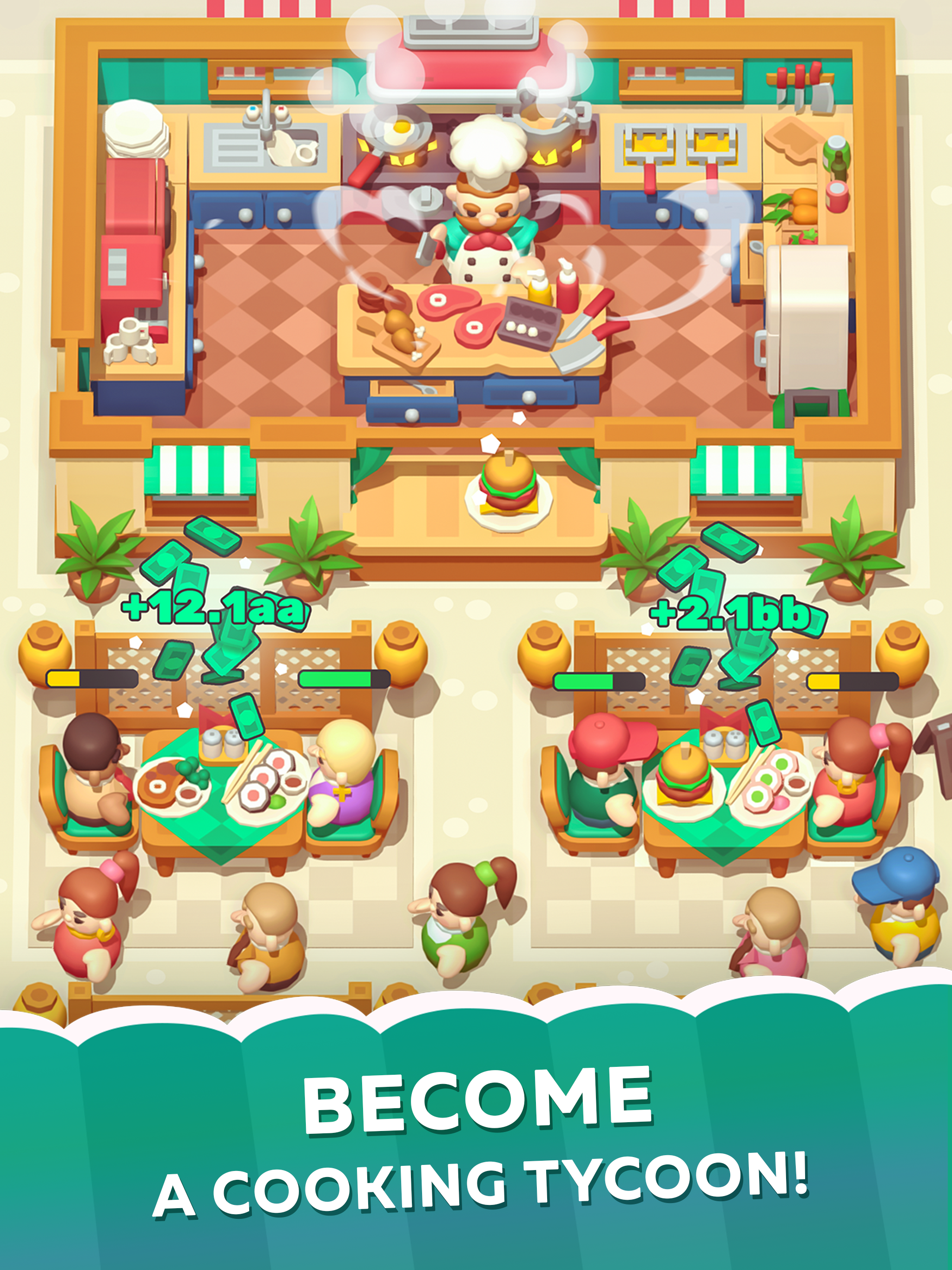 Screenshot of Idle Cooking Club: RPG Cafe