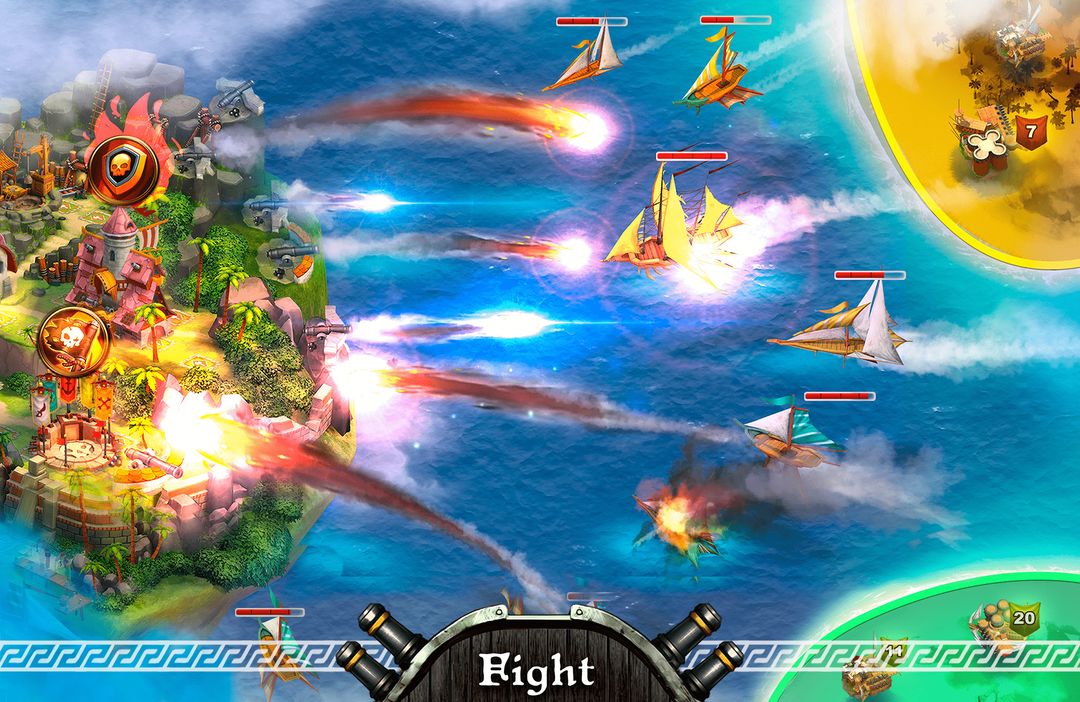 Pirate Sails: Tempest War 게임 스크린 샷