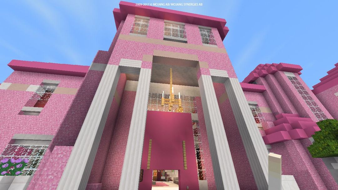 Pink princess house 2018 map for MCPE! ภาพหน้าจอเกม