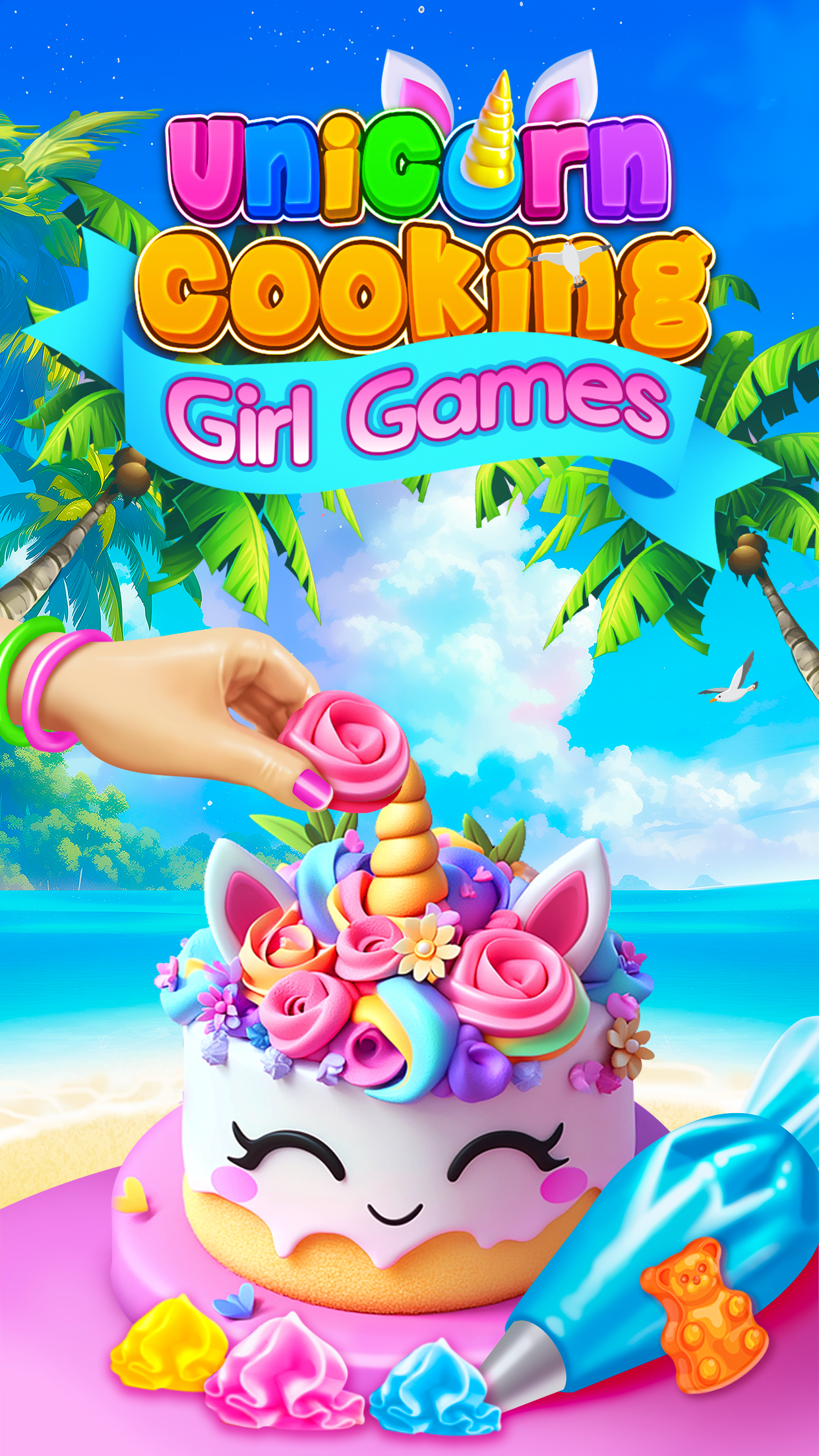 Captura de Tela do Jogo Unicorn Food Cooking Games