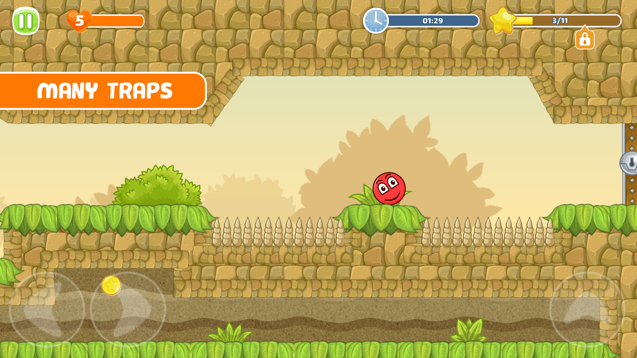 Screenshot 1 of Red Bouce Ball 5: Приключение с прыжковым мячом 1.2