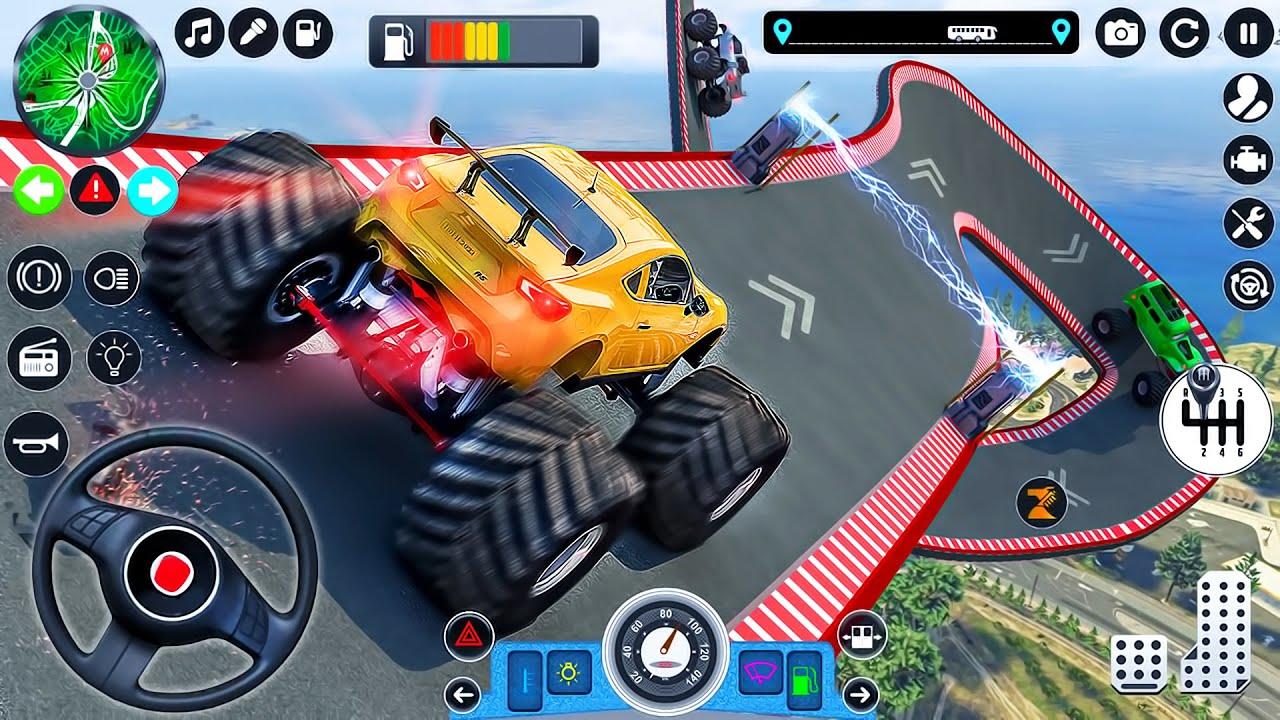 Impossible Monster Stunts Game  Android Gameplay FHD - Free Games Download  - Racing Games Download 