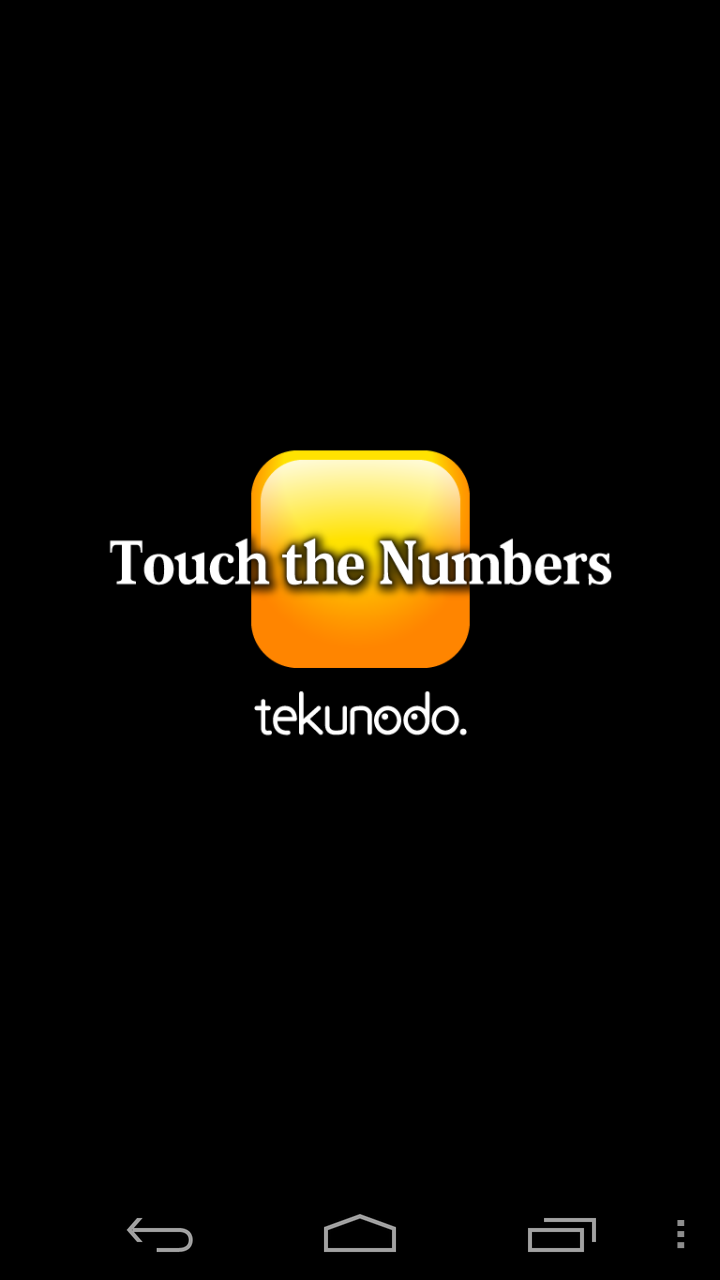 Touch the Numbers for Android Game Screenshot