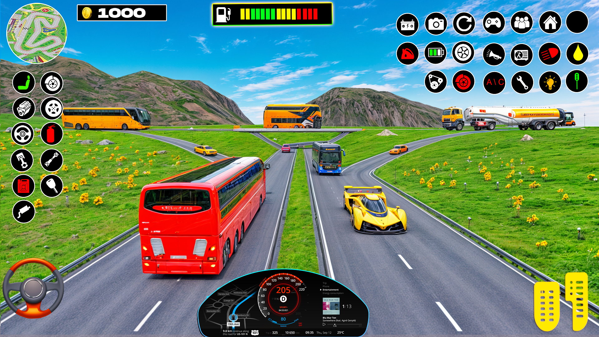 Bus Simulator Offroad Bus Game Game Screenshot