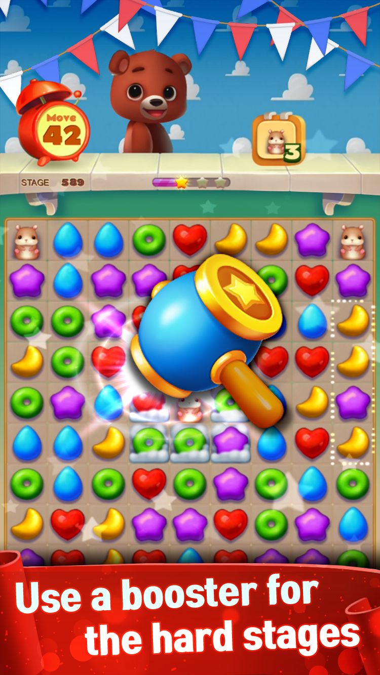 Toy Bear Sweet POP : Match 3 Puzzle Game Screenshot
