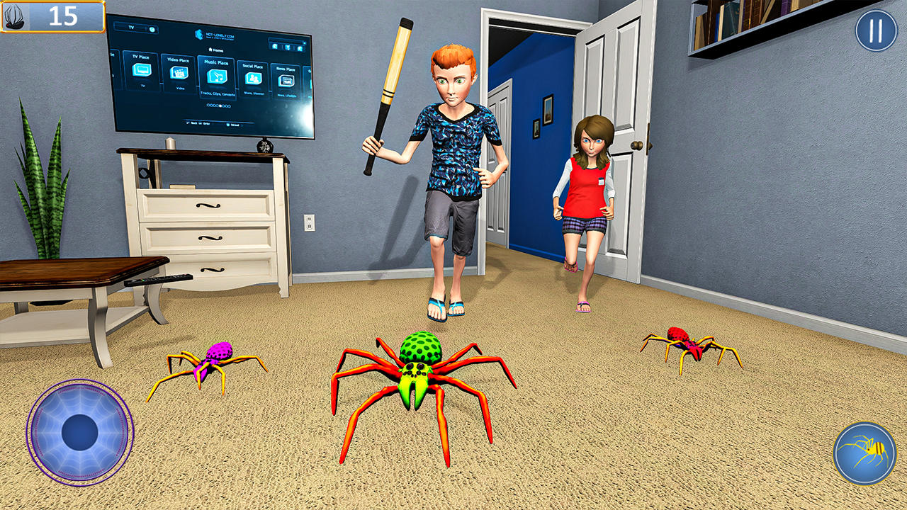 Kill it with Spider Hero Fire Game Screenshot