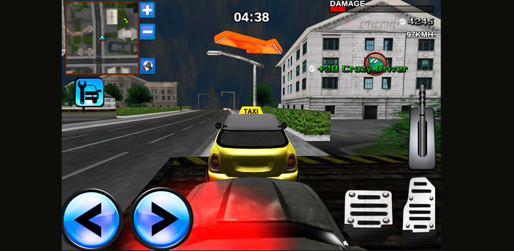 Banner of Taxi della città 3D che guida mania 1.3
