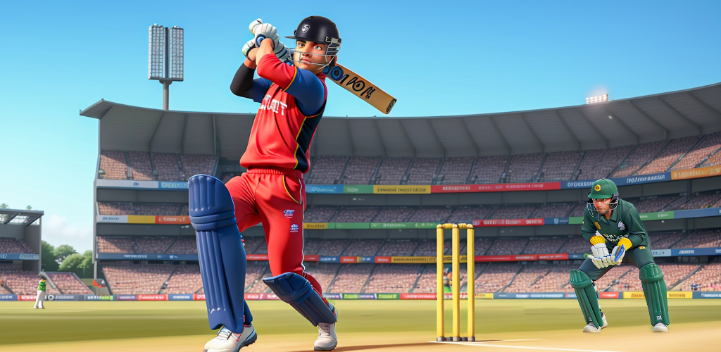 Banner of Gioco di cricket 3D: gioco con la palla di pipistrello 1.1.1