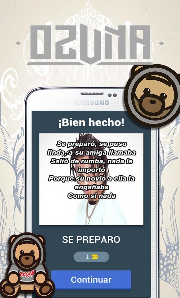 Ozuna 🐻 Adivina la Canción de Ozuna Game Screenshot