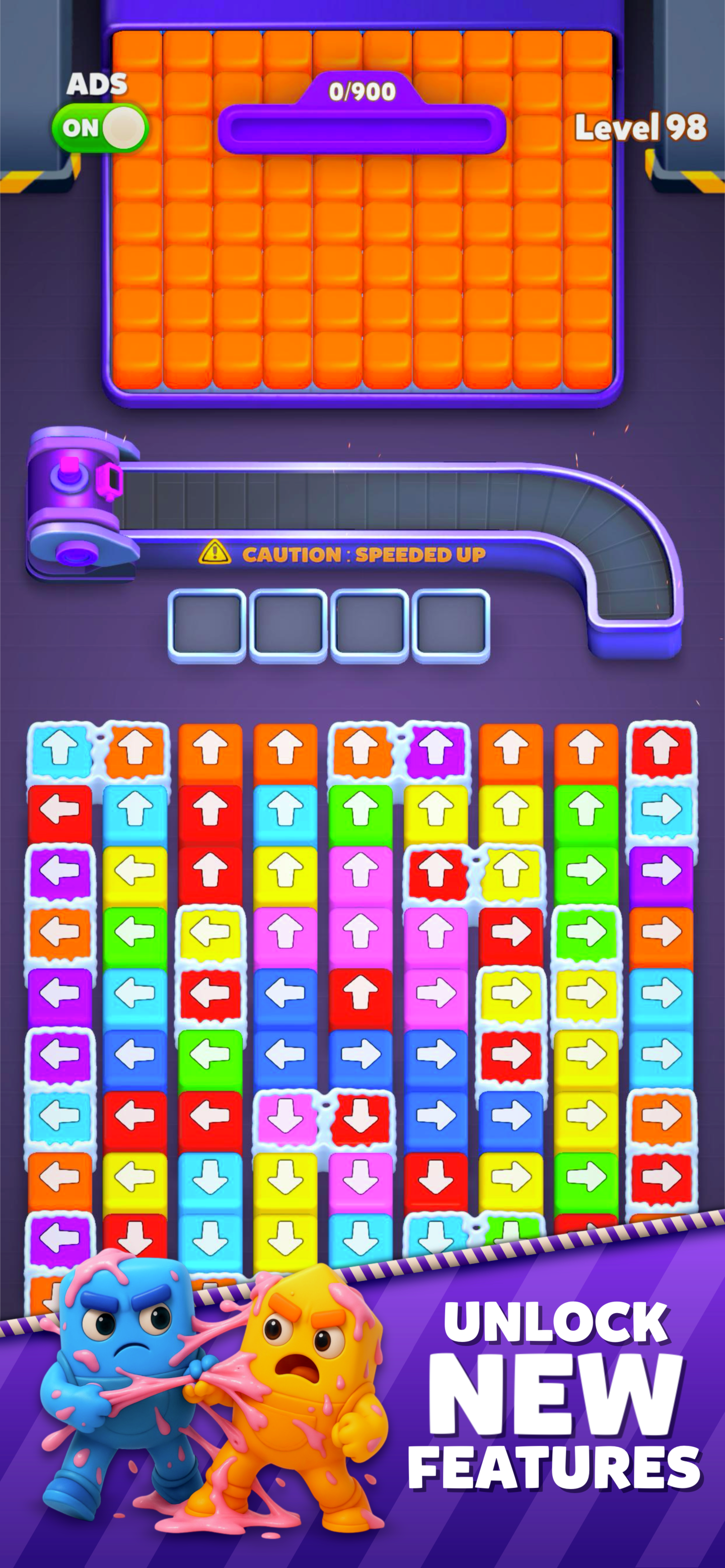 Angry Blocks Game Screenshot