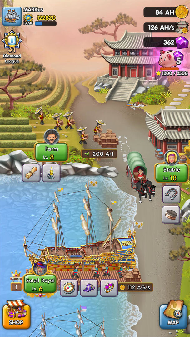 Pocket Ships Tap Tycoon: Idle ภาพหน้าจอเกม