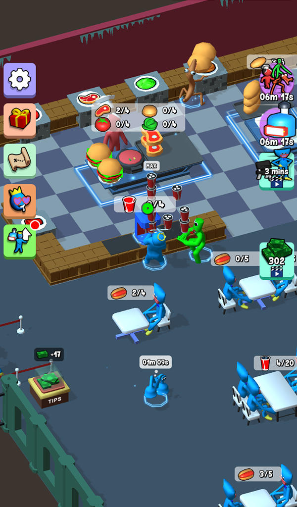 Screenshot of Rainbow Restaurant Cook Tycoon
