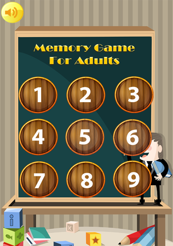 Скриншот игры Memory Game For Adults