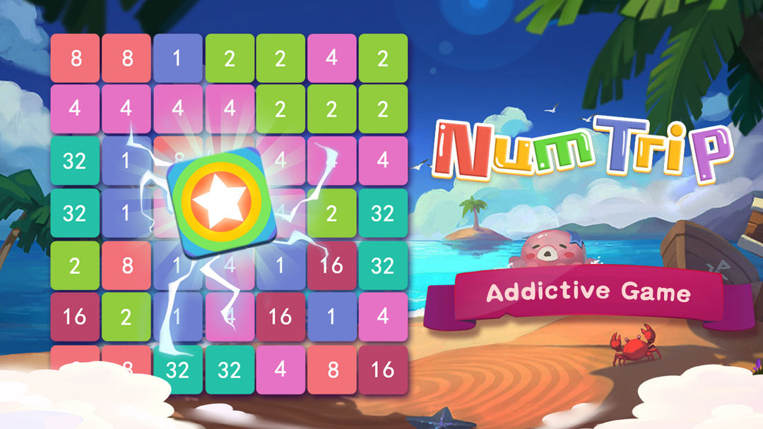 NumMerge - Merge Numbers 게임 스크린 샷