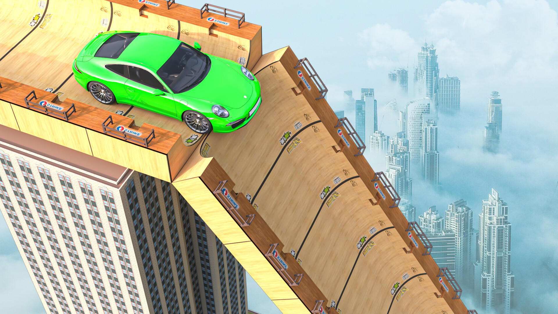 Mega Ramp Car Games: GT Stunts Game Screenshot