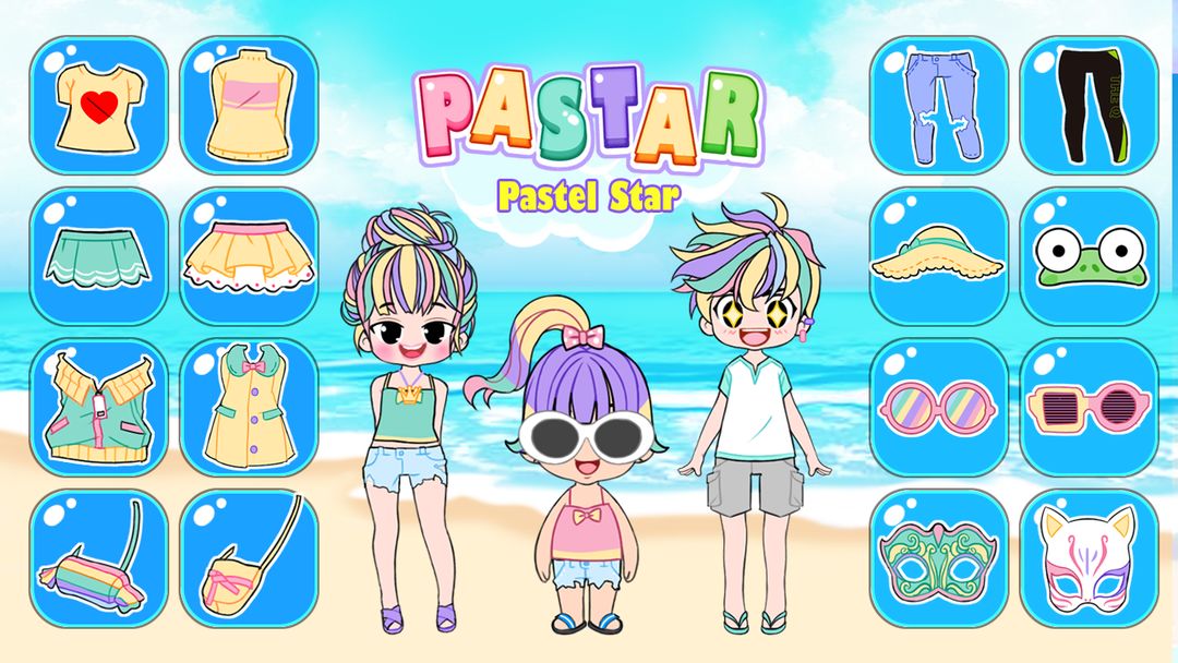 Screenshot of Pastel Boy : Dress Up Game