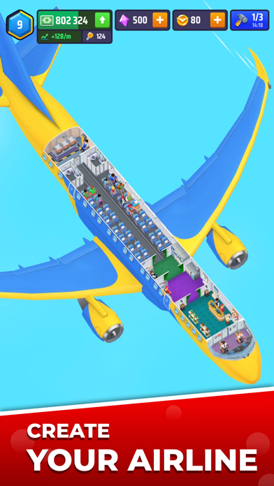 Idle Airplane Inc. Tycoon Game Screenshot