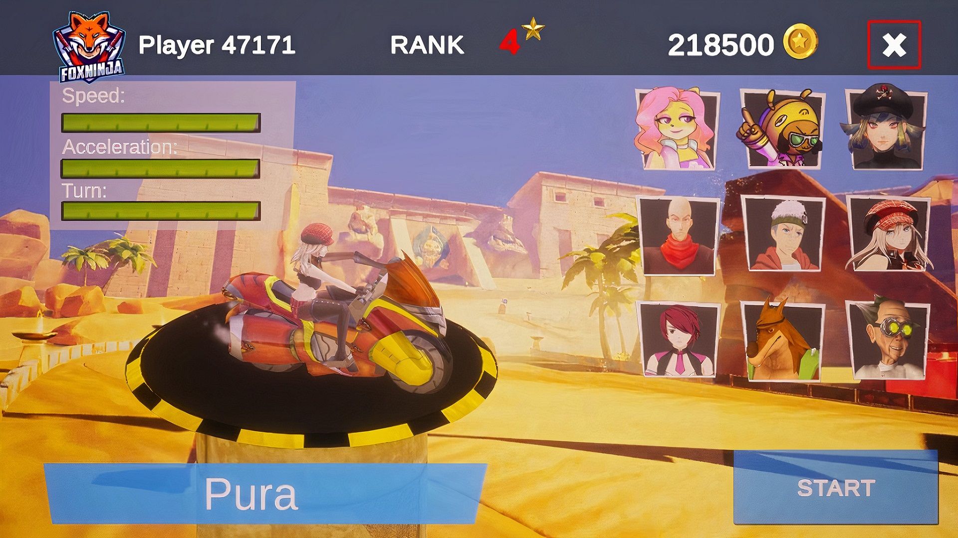 Screenshot of Mombo Hot Wheels Racing