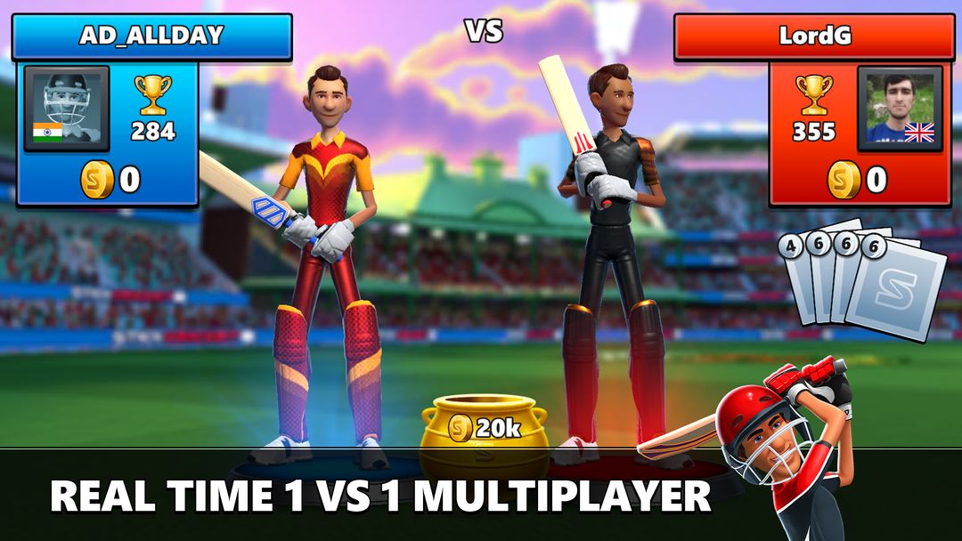 Screenshot of Stick Cricket Live