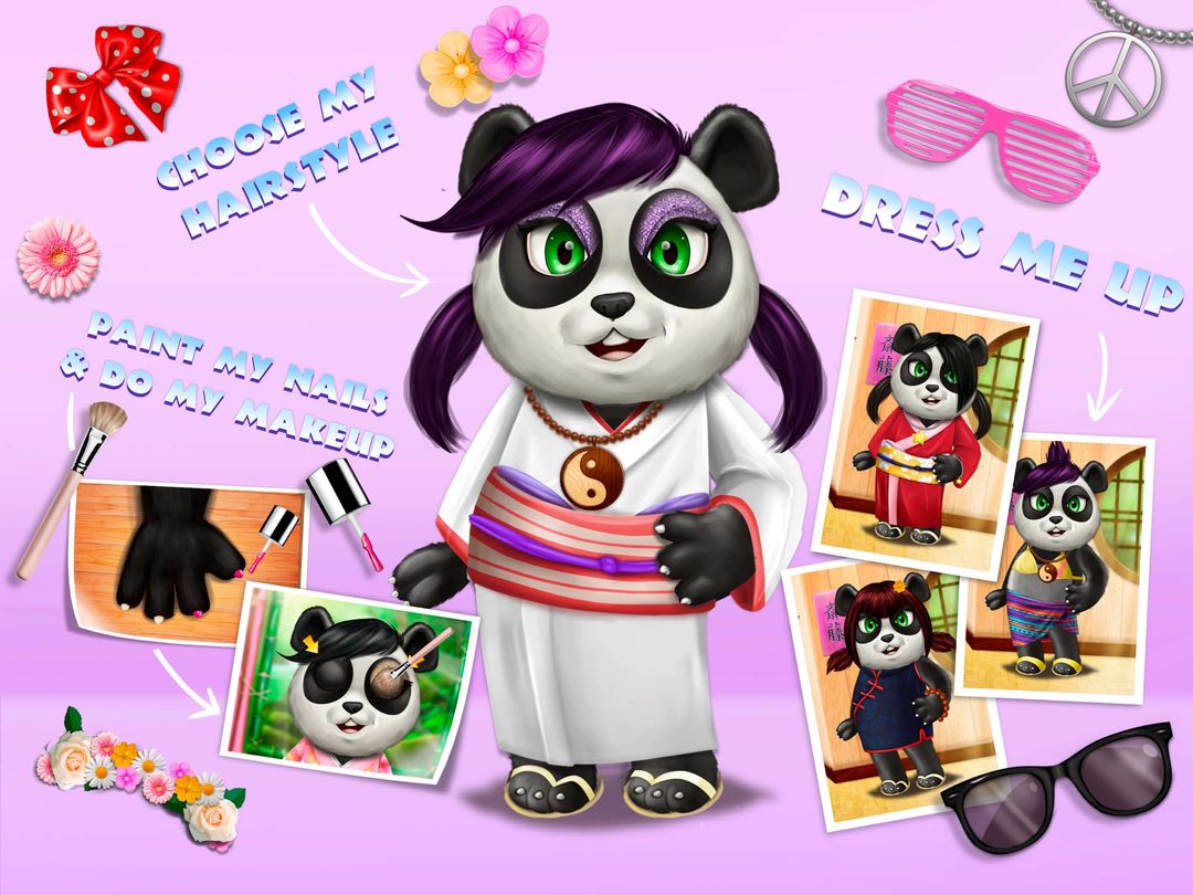 Cute Panda Village screenshot game