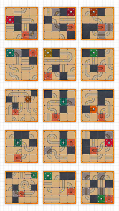 Route slide puzzle game Game Screenshot