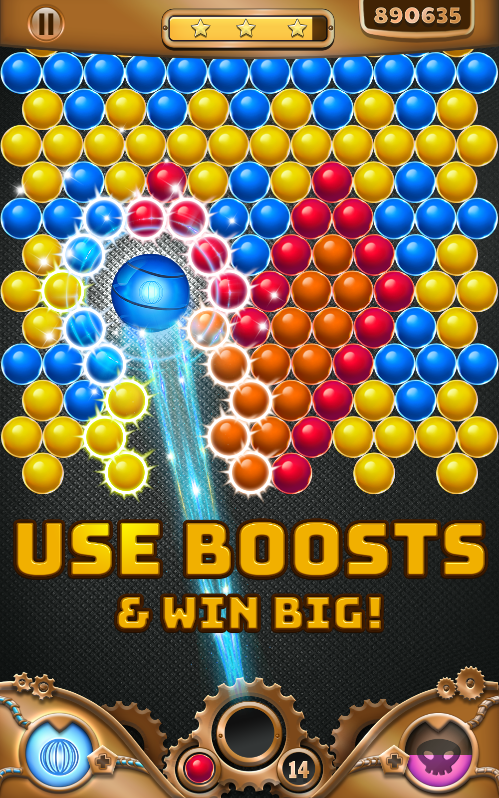 Gear Bubbles ゲームのスクリーンショット