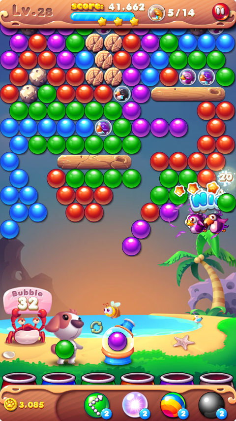 Bubble Bird Rescue 3 Game Screenshot