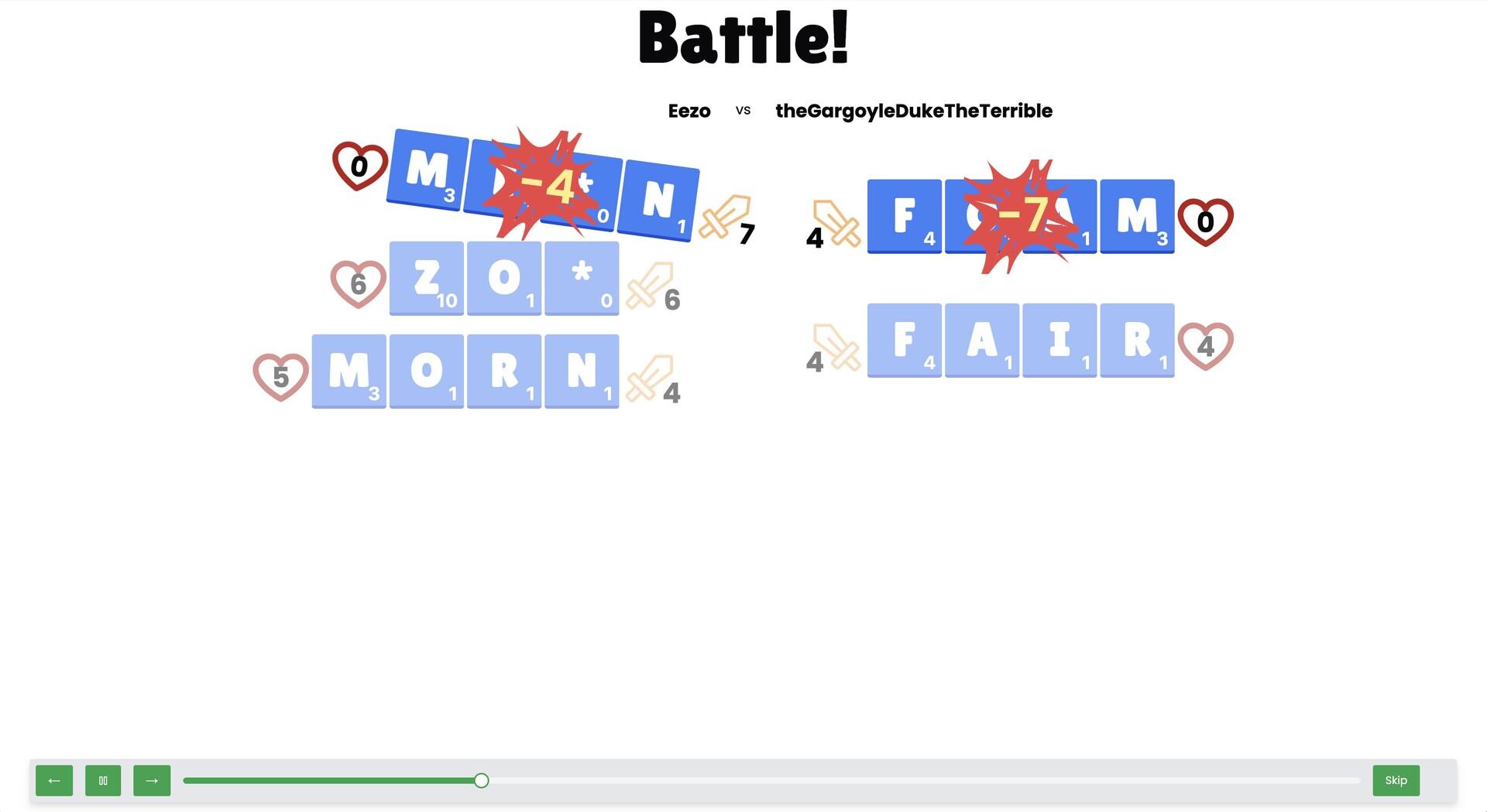 Fightin' Words screenshot game
